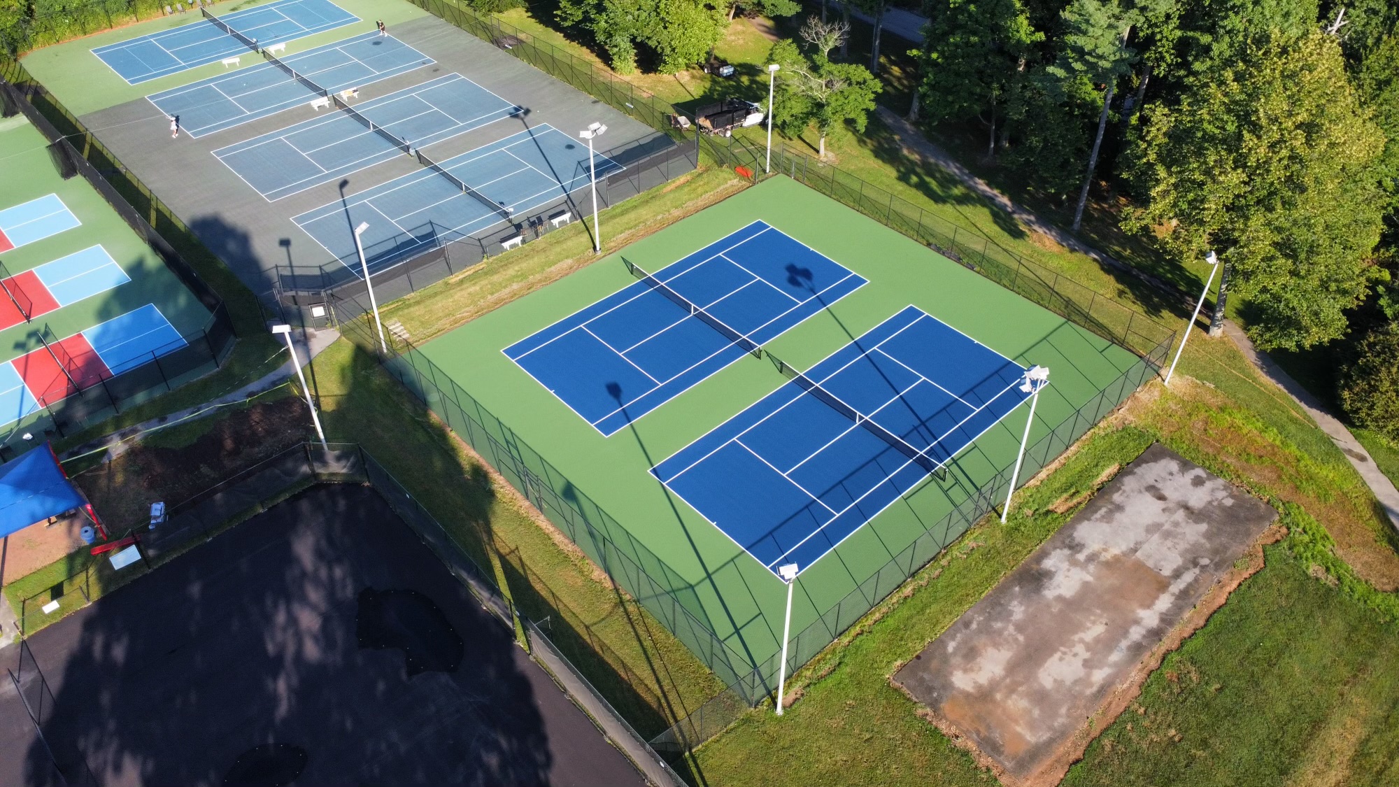 Upper Main Line YMCA Tennis Court Construction